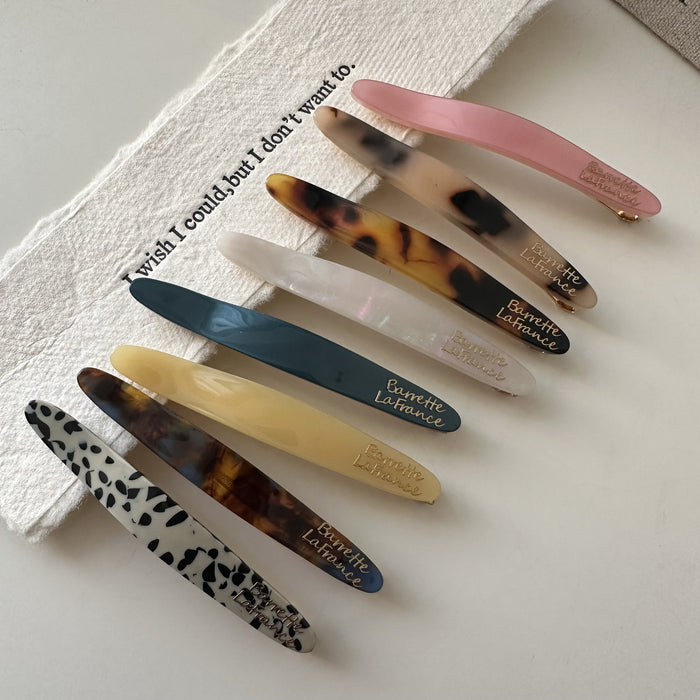 Wholesale Korean Style New Acetic Acid Gold Label Bangs Clip Side Clip Hawksbill Color Magic Color White Hairpin Side Clip Broken Hairpin