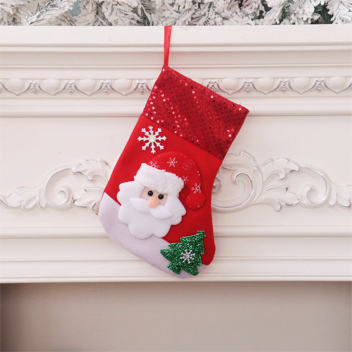 Wholesale Christmas stocking gift bags,  Christmas scene window display pendants,  Christmas decorations,  children' s candy bags