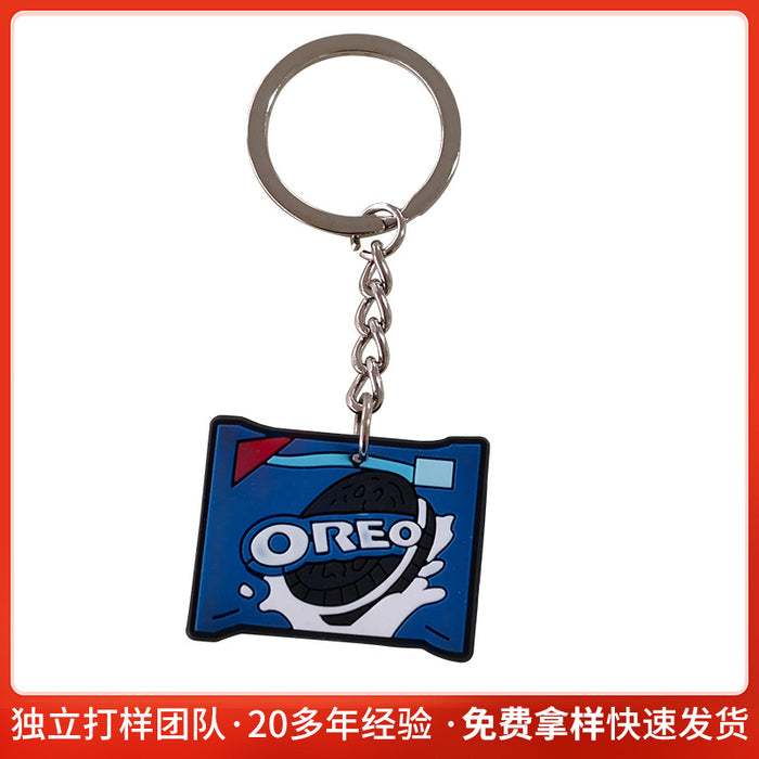 Wholesale Creative Snack Series PVC Keychain Pendant Bag Keychain Pendant