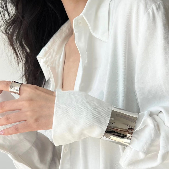 Wholesale Open mouth bracelet for women, niche, light luxury, high-end, exaggerated, couple's bracelet, arm ring, bracelet