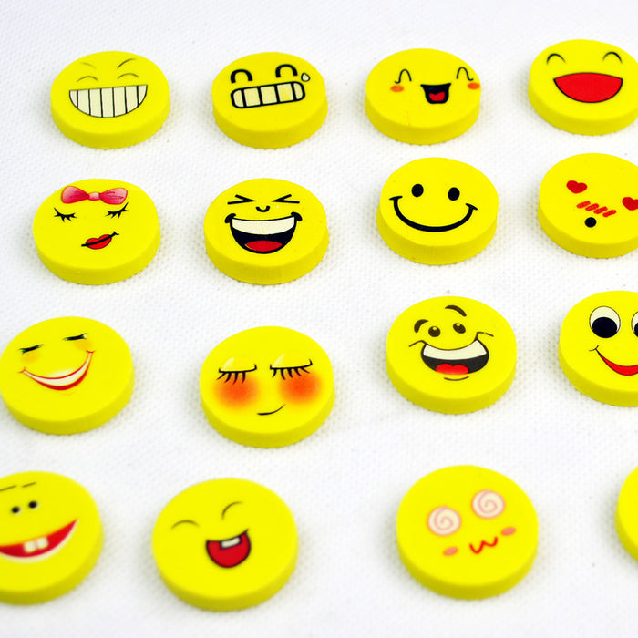 Wholesale Children's Smiling Face Eraser Creative Cartoon Cute Expression Eraser