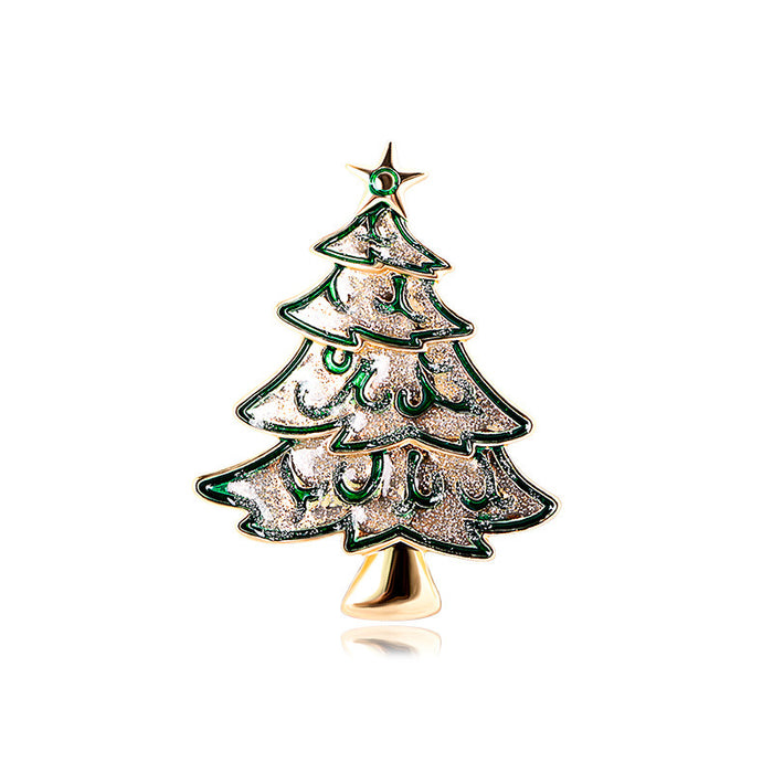 Wholesale Christmas series brooch cartoon snowman brooch pin holiday gift clothing accessories Christmas decoration