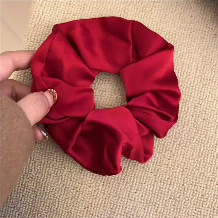 Wholesale Satin texture hair loop, high-end feel, meatball hair tie, hair tie, rubber band hair accessory