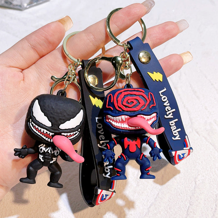 Wholesale Silicone Cartoon Doll Keychain JDC-KC-Qiwei024