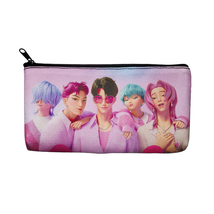 Wholesale K-pop merchandise canvas chain pencil cases stationery