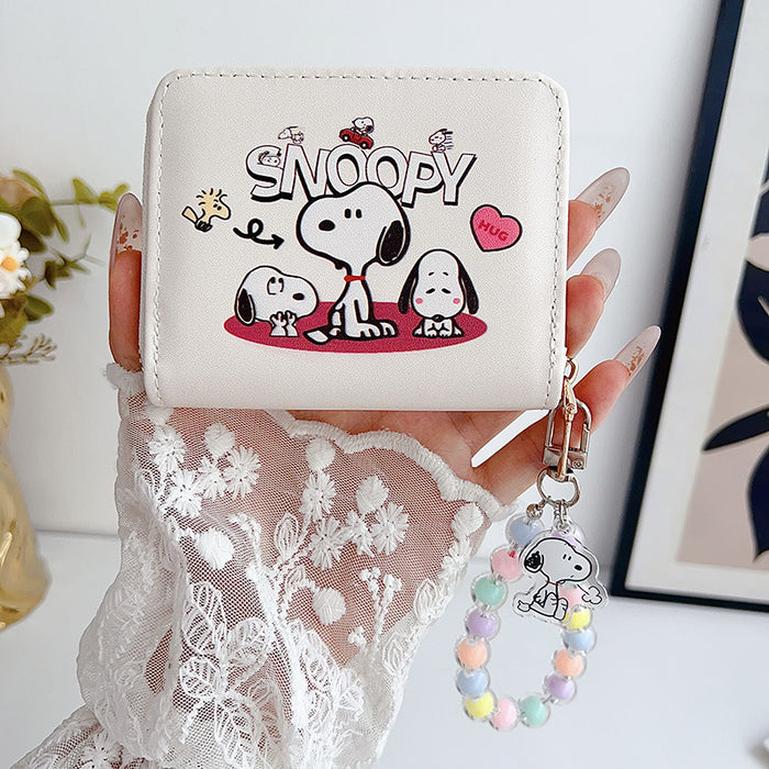 Wholesale  Cartoon Snoopy Wallet Card Bag Small and Large   Cute Chain Anti-degaussing