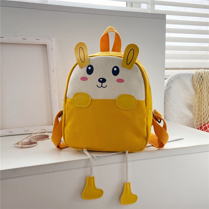 Wholesale Children's backpack, boys' canvas backpack, cartoon cute girls' backpack, baby kindergarten backpack