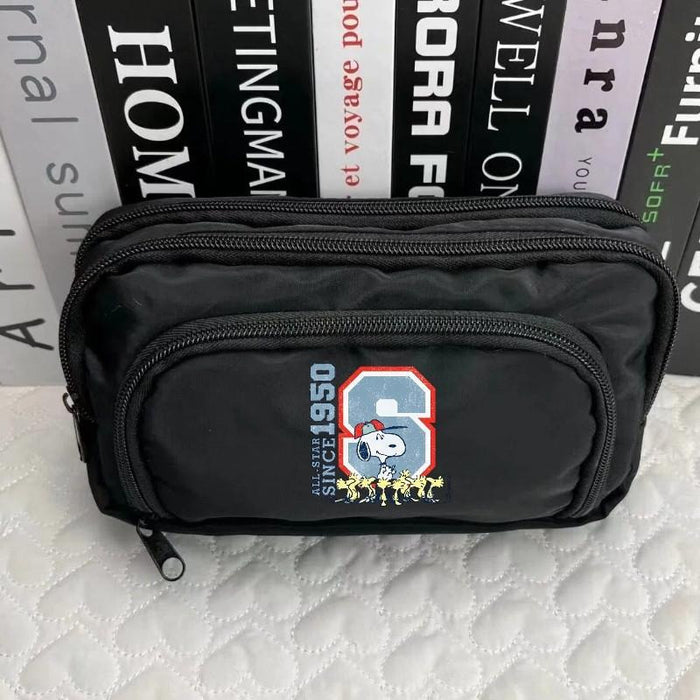 Wholesale Polyester Cartoon Dog Print Pencil Case Cute Student Stationery Pouch For School Girls Storage Bag