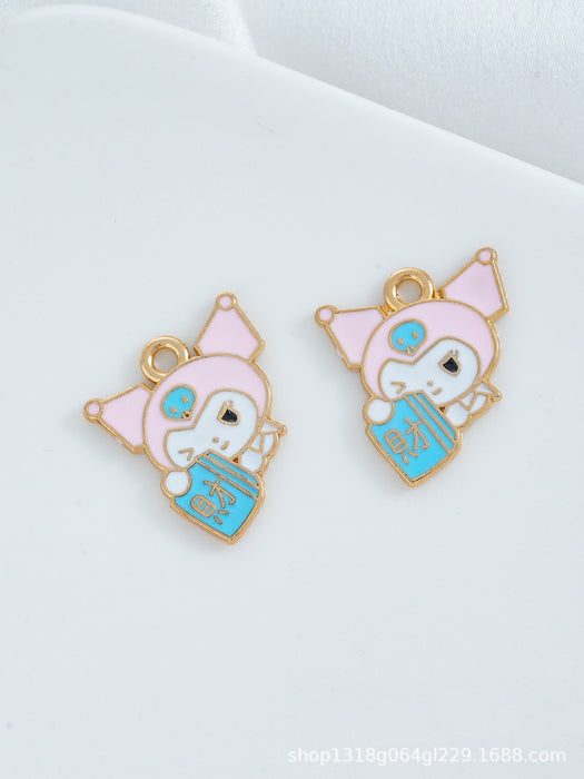Wholesale 10 pcs Enamel cartoon DIY bracelet charms