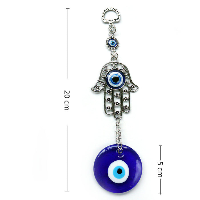 Wholesale Devil Eye Glass Keychain JDC-KC-JHQM003