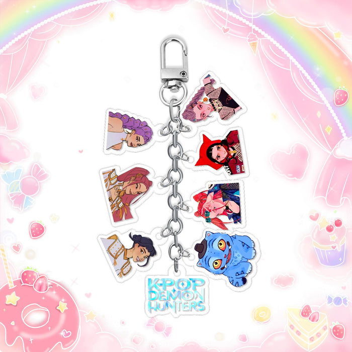 Wholesale 6PCS Kpop Custom Acrylic DIY Keychains