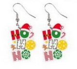 Wholesale Acrylic Christmas Cartoon Christmas Tree Earrings JDC-ES-Qiany008