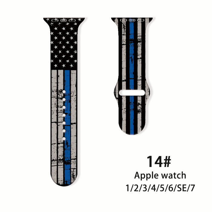 Wholesale Printed Silicone Watch Strap Wristband JDC-WD-NuoQi039