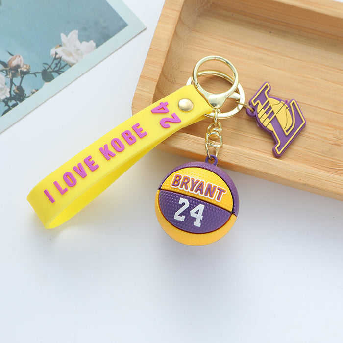 Wholesale Sports Basketball PVC Keychain JDC-KC-ShiX003