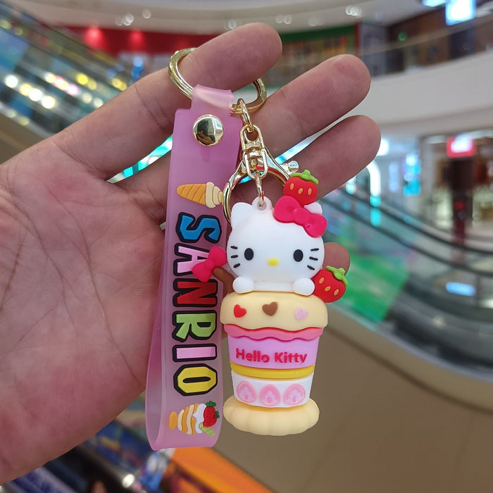 Wholesale Cartoon Silicone Anime Keychain JDC-KC-YiChang037