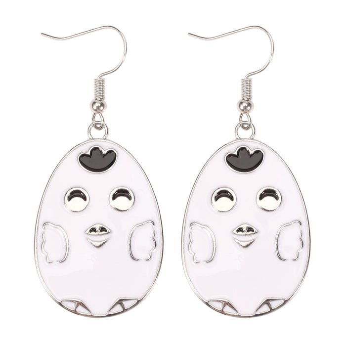 Wholesale Easter Earrings Cartoon Cute Rabbit Egg Carrot Alloy Earrings JDC-ES-Xiny007