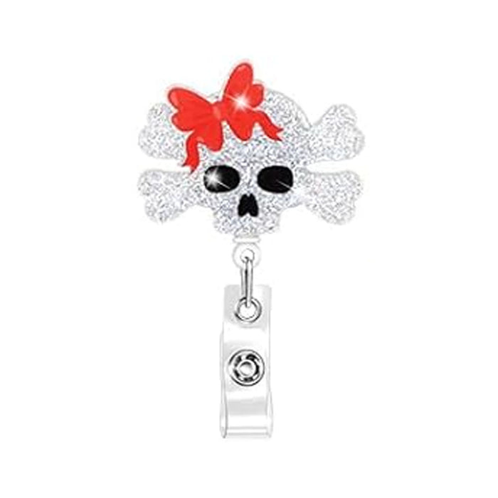 Wholesale Halloween Acrylic Retractable Clip Easy Pull Keychain JDC-KC-QiDing003