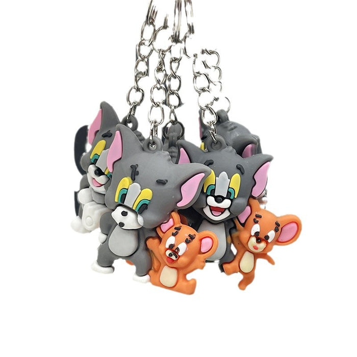 Wholesale   keychain cartoon silicone  pendant cartoon keychain