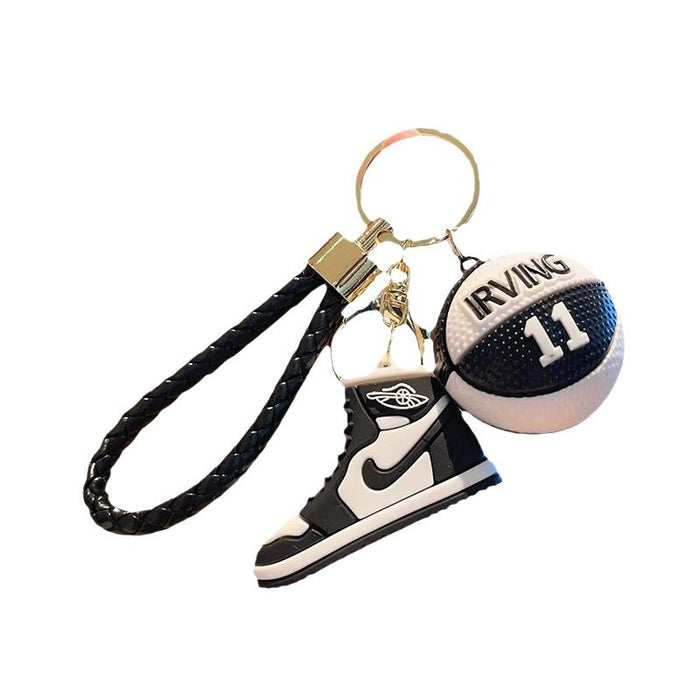 Wholesale creative basketball shoes key chain exquisite pendant couple schoolbag car key chain pendant gift