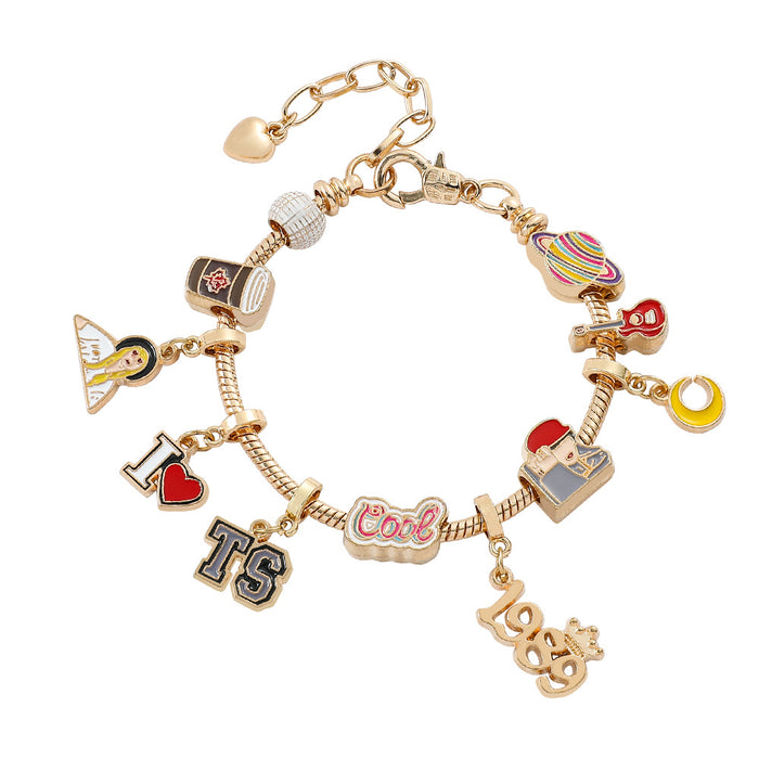 Wholesale Cartoon Star Alloy Beaded Bracelet JDC-BT-ZhuoS007