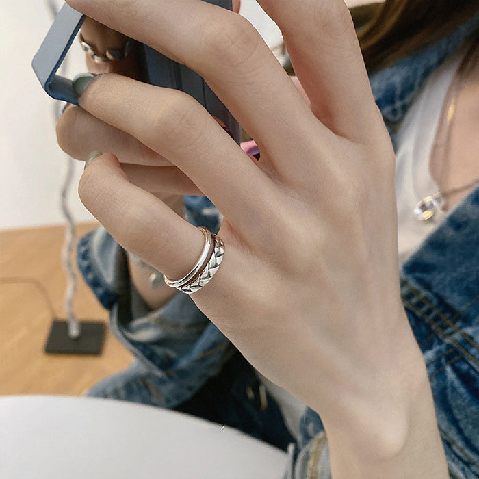 Wholesale Small niche design, open ring, fashionable personality, simple and cool style, tail ring for women