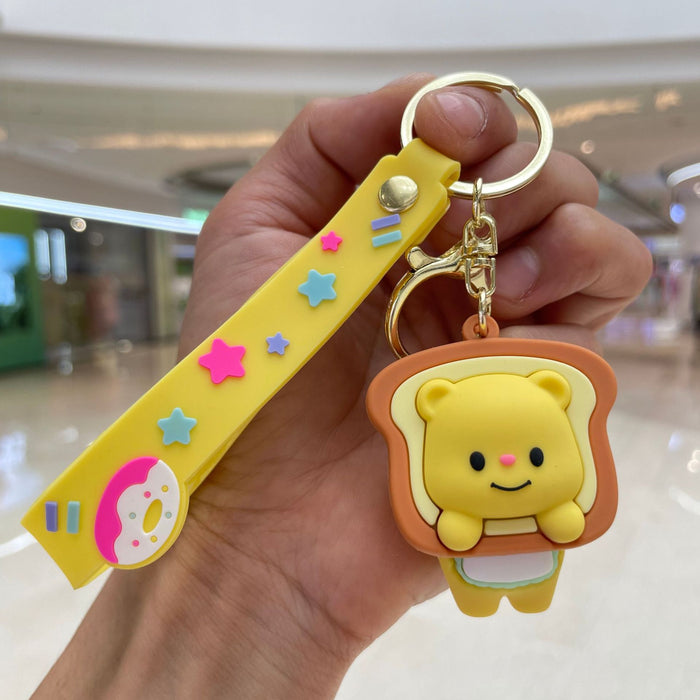 Wholesale Keychain cartoon teddy bear pendant backpack bag car ornament