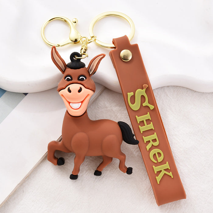 Wholesale New keychain cartoon bag pendant PVC keychain exquisite