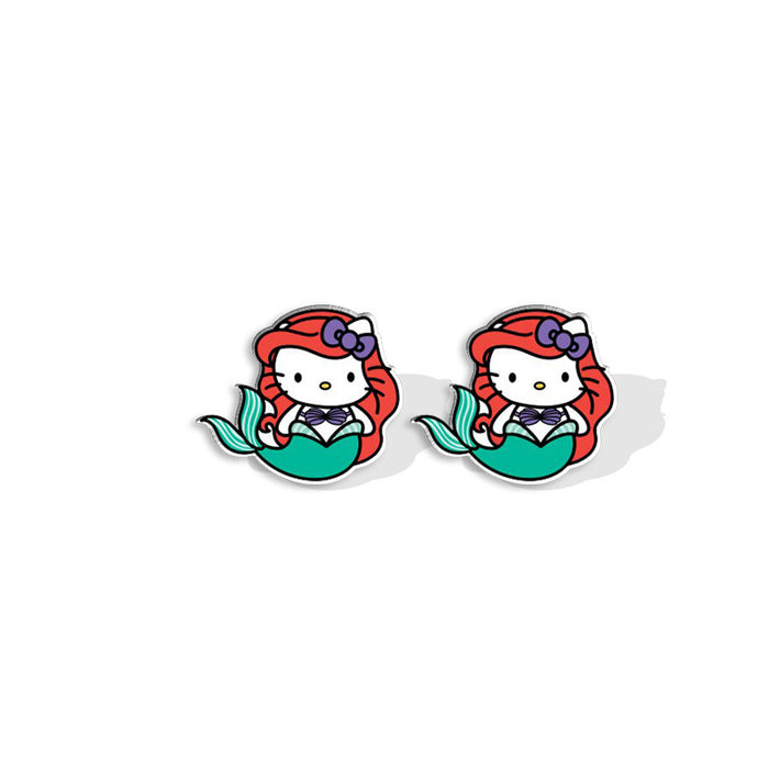 Wholesale Cartoon Princess Series Acrylic Earrings JDC-ES-XiangL060