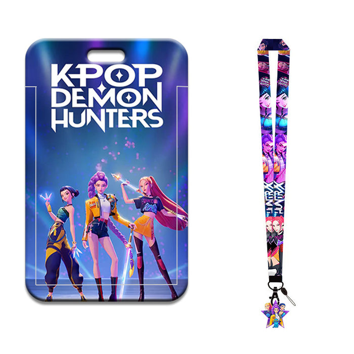 Wholesale Cartoon Lanyard Keychain Card Holder K-Pop