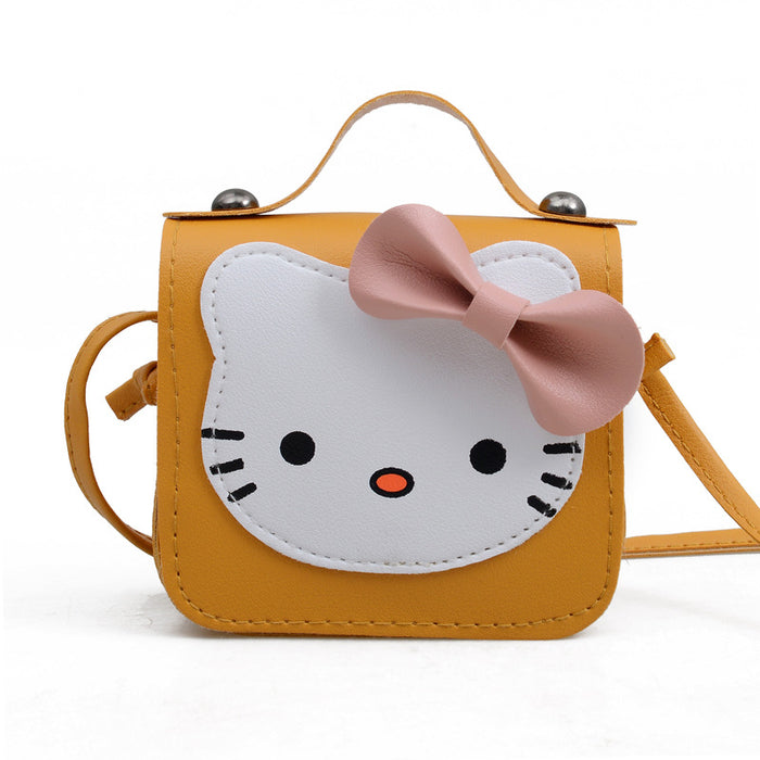 Wholesale Cute little bag, cat children's backpack, diagonal shoulder bag, bow decoration, small change bag