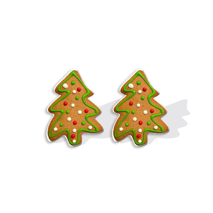 Wholesale Earrings Plastic Christmas Tree Cookies JDC-ES-XiangL081