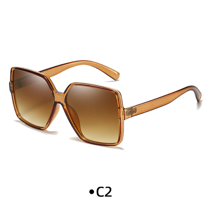 Wholesale Trendy Large Frame Sunglasses for Men, Box Vintage Toad Glasses, Street Photography Versatile Trendy Sunglasses