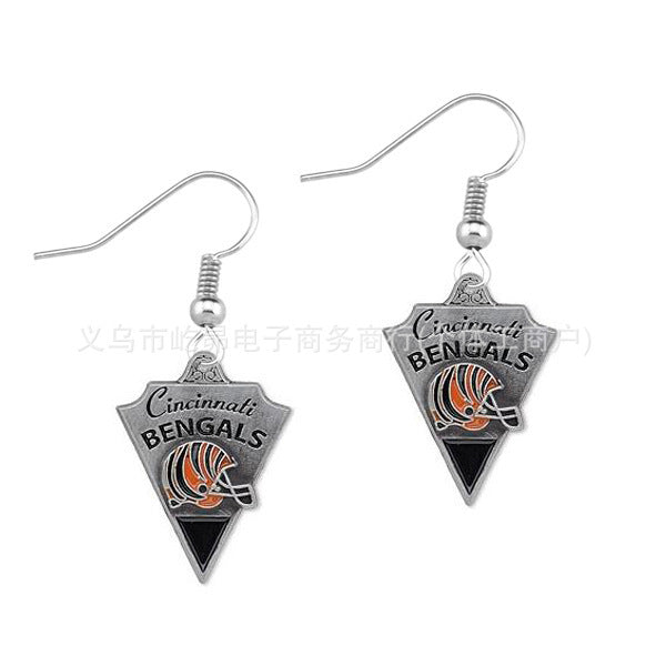 Wholesale Rugby team logo earrings