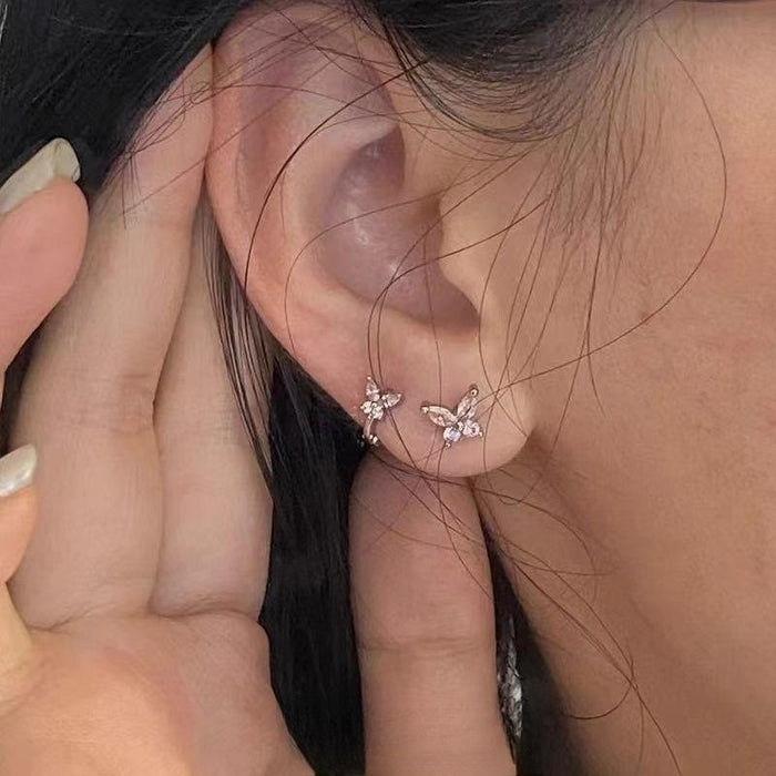 Wholesale Baileys Wine Pink Zircon Butterfly Ear Bone