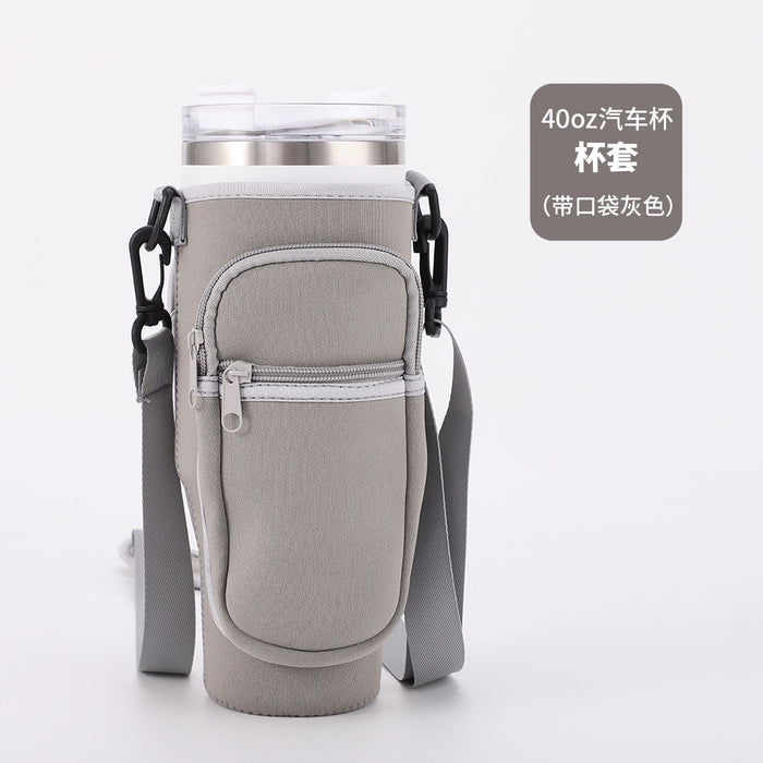 Wholesale Car Cup Cover Stanley 40oz Ice Cup Diving Material Cup Cover Diagonal Kettle Insulation Cover JDC-CH-JinLun011