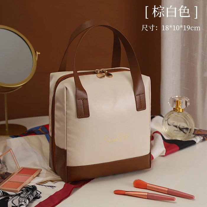 Wholesale Makeup bag with large capacity and portable skincare storage for travel