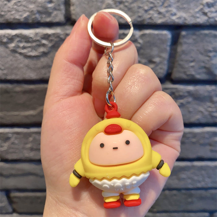 Wholesale Keychains silicone doll cute car bag ornaments