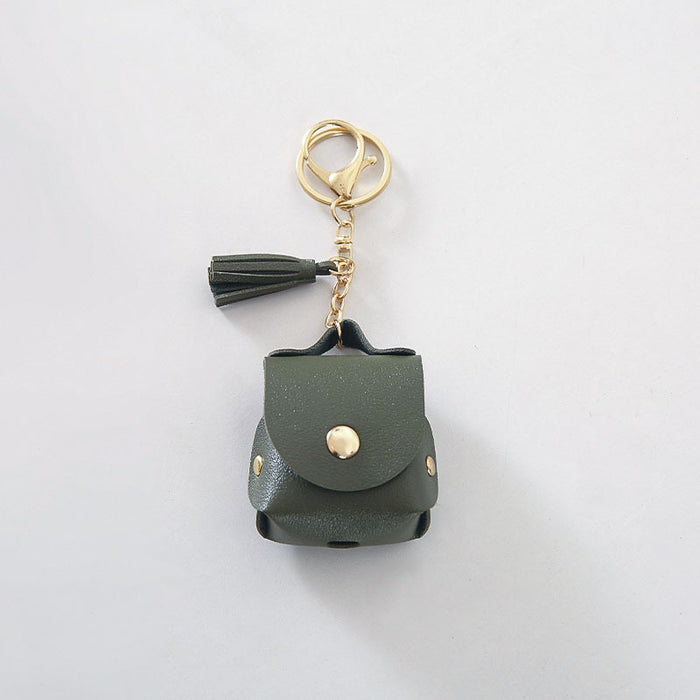 Wholesale Earphone Cover Leather Keychain JDC-KC-YueL002