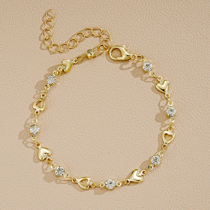 Wholesale Sweet Cool Love Zircon Bracelet Girls