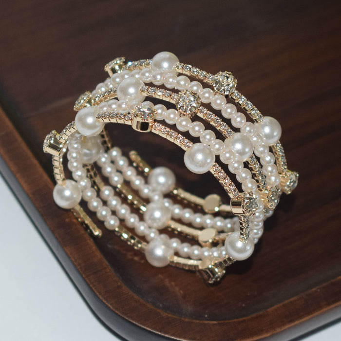 Wholesale Diamond Pearl Bracelet