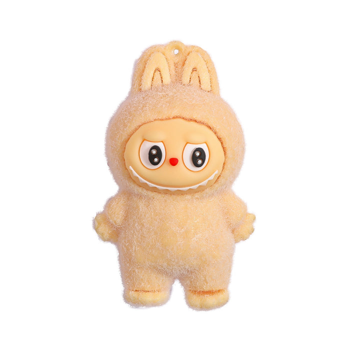 Wholesale Creative cute flocked silicone refrigerator magnet