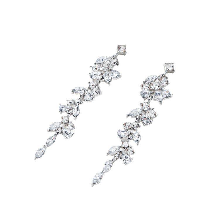 Wholesale Tassel Earrings Inlaid with Zircon Wheat Ears Earrings Personalized Full Diamond Earrings