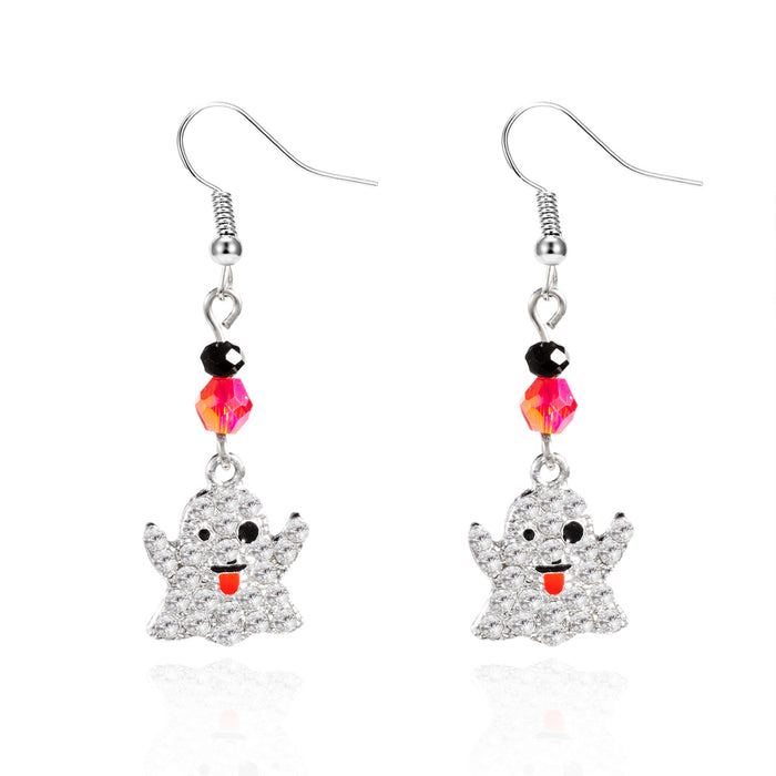 Wholesale  earrings for women fashion personality skull bat pumpkin ghost pendant  earrings