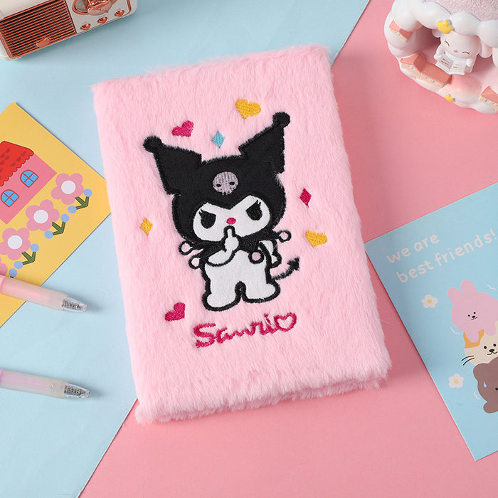 Wholesale Cartoon Character Plush Notebook for Students,  Plush Notepad for Girls,  Handmade DIY Hand Ledger