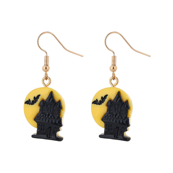 Wholesale  series witch,  pumpkin ghost bat and skull earrings