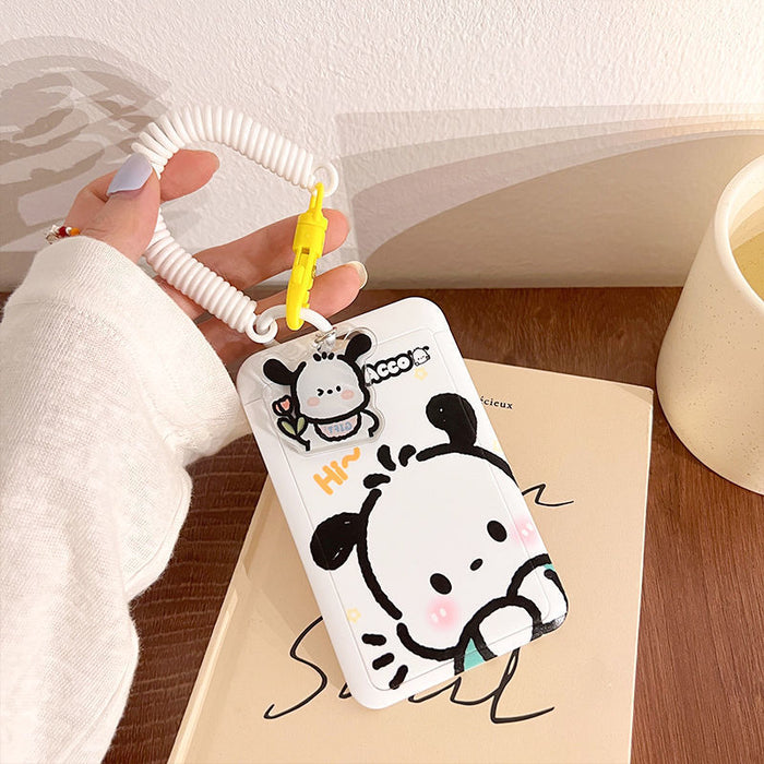 Wholesale Cute cartoon PC material hard case lanyard keychain