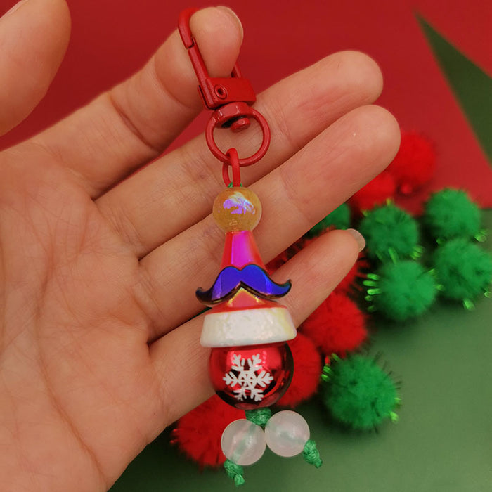 Wholesale Christmas series keychain  Christmas hat Christmas tree gift keychain bag pendant