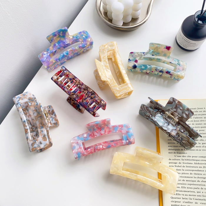 Wholesale Acetate Leopard Print Hair Claw Clip for Everyday Styling Hair Accessory