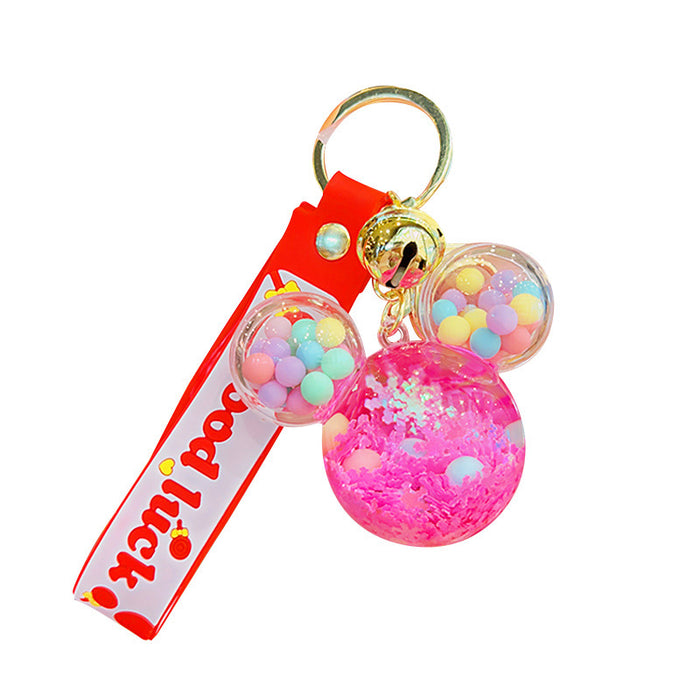 Wholesale Cartoon Quicksand Bottle Keychain Pendant Key Chain JDC-KC-ZT009