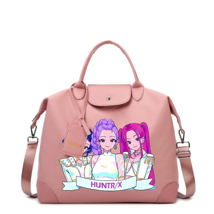 Wholesale Kpop Cartoon Print Large Capacity Canvas Handbags